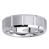 7mm 14k White Gold Designer Band