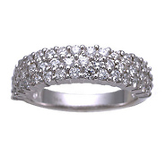 14k White Gold Diamond Ring 3.7gr (1.00ct diamonds)