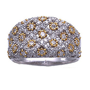 14k White Gold Diamond  Ring 5.5gr (1.25ct diamonds)