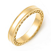Signature Edge White gold Milgrain Wedding Band
