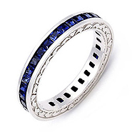 Signature Edge Blue Sapphire Eternity Band (1.8 ct.)