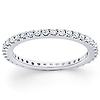 14K White Gold 0.50ct Full Prong Set Eternity Ring
