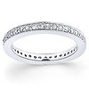 0.50ct 14K White Gold Pave Set Eternity Ring