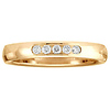 14K Yellow Gold Channel Set Round Diamond Wedding Band