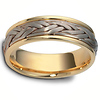 7.00 mm 14K Two Tone Woven Dora Wedding Band