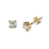0.50ct 14K Princess Cut Prong Set Diamond Stud Earrings