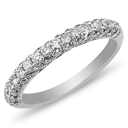 14K White Gold 1.00ctw Pav� Set Diamond Ring