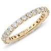 14K Yellow Gold 1.00ctw Pav� Set Diamond Eternity Ring