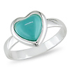 Sterling Silver Turquoise Heart Ring