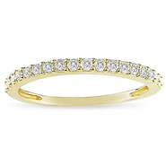 1/4 CT Diamond TW Stacked Ring 10K Yellow Gold