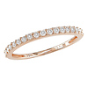1/4 CT Diamond TW Stacked Ring 10K Pink Gold