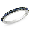 10K White Gold 0.38 CT TGW Sapphire Fashion Ring