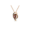 14k Rose Gold .005 ctw Diamond Freshwater Pearl Fashion Pendant