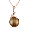14k Rose Gold Freshwater Pearl Fashion Pendant