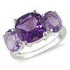 Sterling Silver 5.50 CT TGW Amethyst Fashion Ring