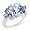 Sterling Silver 4.60 CT TGW Blue Topaz & Tanzanite Fashion Ring