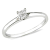 1/10 CT Diamond TW Engagement Ring 10k White Gold GHI I2;I3