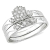 1/7 CT Diamond TW Engagement Ring 14k White Gold GHI I3