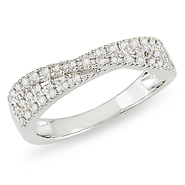 Sterling Silver 0.25 ctw Diamond Fashion Ring