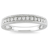 1/4 CT Diamond TW Wedding Band Ring 10k White Gold GHI I2;I3