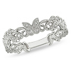 10K White Gold 0.04 ctw Diamond Butterfly Fashion Ring