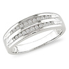 10K White Gold 0.17 ctw Diamond Channel Set Ring