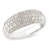 Sterling Silver 1 ctw Round Diamond Fashion Ring