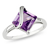 Sterling Silver 2.38 CT TGW Amethyst Fashion Ring