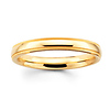 3mm Comfort Fit Milgrain Yellow Gold Band