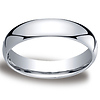 5mm White Gold Comfort Fit Wedding Band