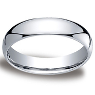 5mm White Gold Comfort Fit Wedding Band
