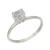 Cubic Zirconia  Solitaire Engagement Ring