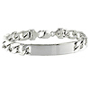 9' Sterling Silver Mens Polished Bracelet  w/ Lobster Clasp