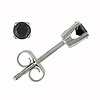 1/4 CT Black Diamond TW Stud Earrings 14k Gold White 14k Gold White I2;I3