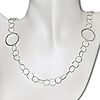 42' Sterling Silver Multi-Circle Necklace
