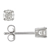 14KW 1/3ct TDW Solitaire Earrings, J-K I2-I3