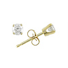10KY 1/4ct TDW Diamond Solitaire Earrings, I3, Promotional prong set diamonds, butterfly backs