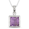 Sterling Silver 4.6 CT TGW Amethyst Fashion Pendant