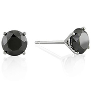 Black Stud Diamond Earring