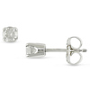 Silver 1/3ct TDW Solitaire Earrings, J-K I2-I3