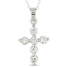 Sterling Silver 2.16 CT TGW Cubic Zirconia Religious Pendant