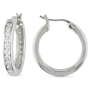 Silver RD 2.3mm CZ Earrings