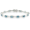 Sterling Silver London Blue Topaz Bracelet