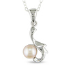 Sterling Silver FW Pink Button Pearl Pendant