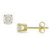 14KY 1/2CT TDW Solitaire Earrings, J-K I2-I3