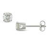 14KW 1/2ct TDW Solitaire Earrings, J-K I2-I3