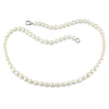 18in 5-5.5mm Freshwater Rice White Pearl Necklace w/Metal Clasp