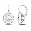 Sterling Silver 28 7/8 CT TGW White Cubic Zirconia LeverBack Earrings