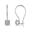 10K White Gold 0.04 CTW Diamond Euro Back Earrings