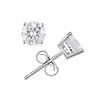 14KW 1.00 CT Traditional Basket Solitaire Earrings